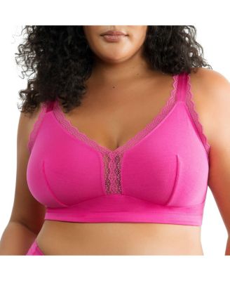 Women's Dalis Wire-Free Bralette, Pearl White, 30J