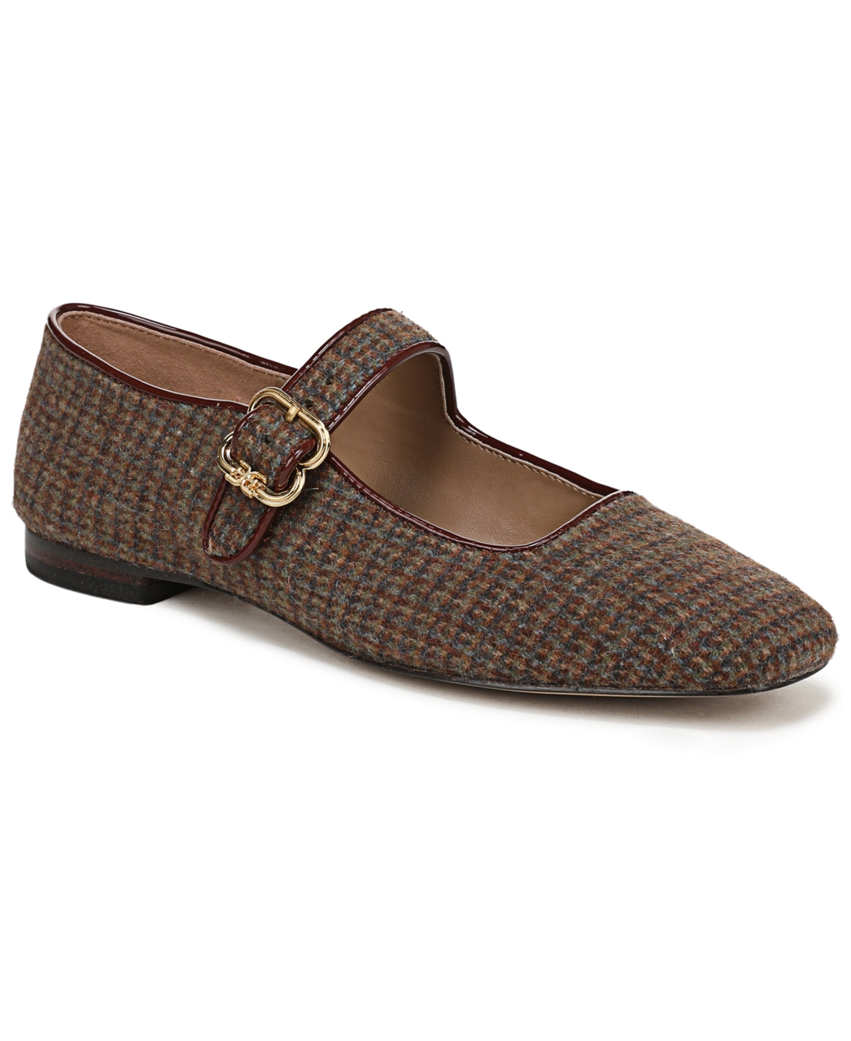 Sam Edelman Michaela Mary Jane Flat In Brown