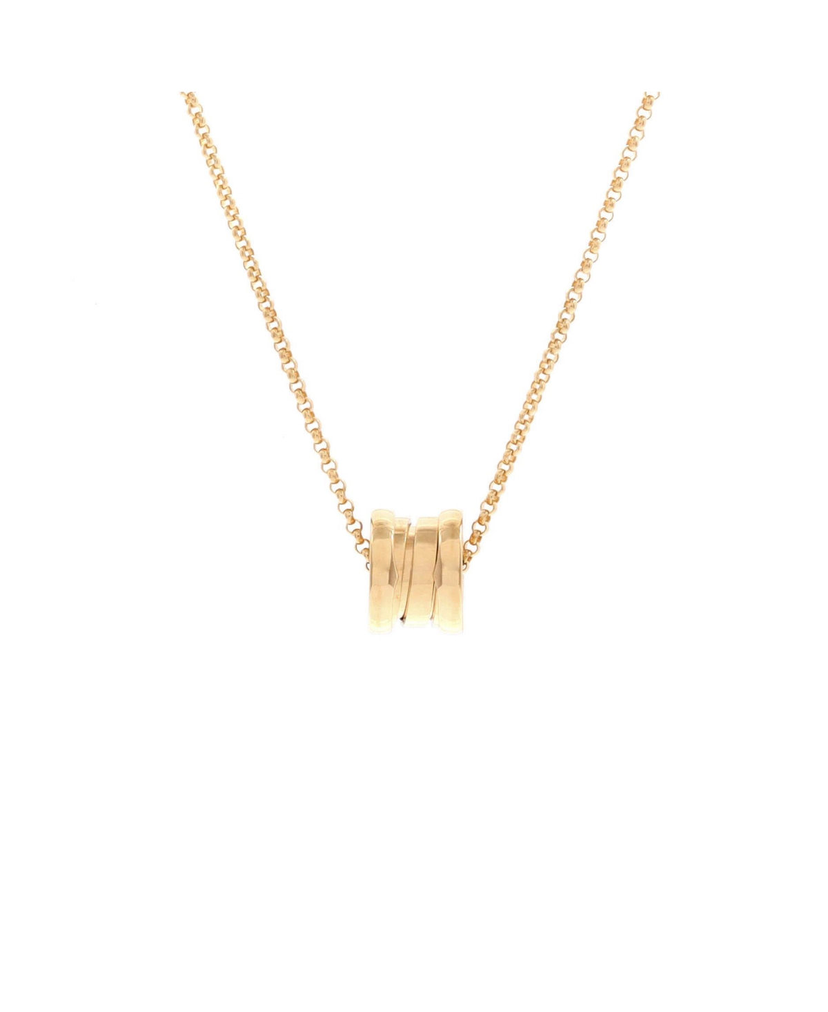 B.Zero1 Pendant Necklace - 18k yellow gold