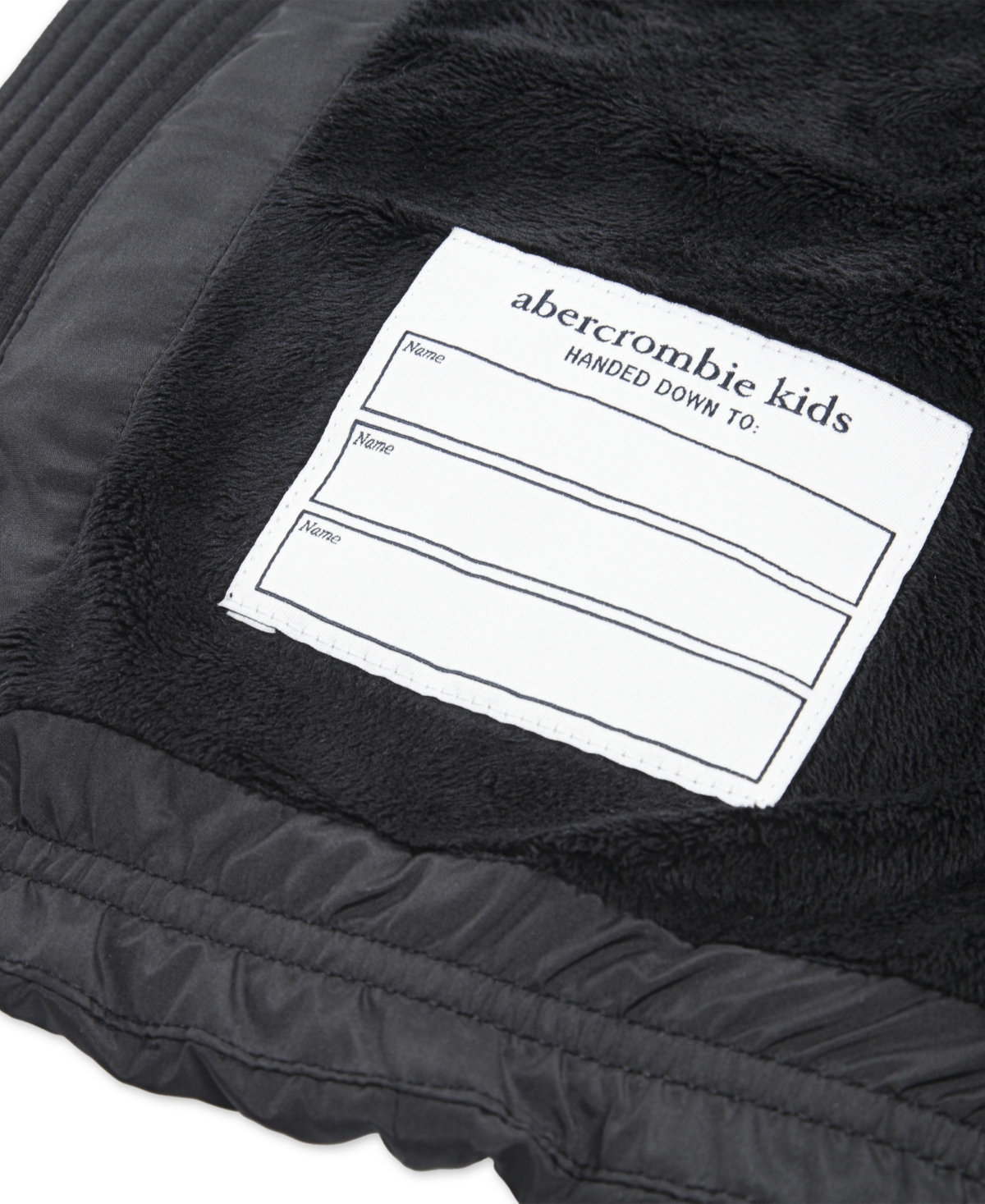 Abercrombie Boys Midweight Puffer Jacket In Black