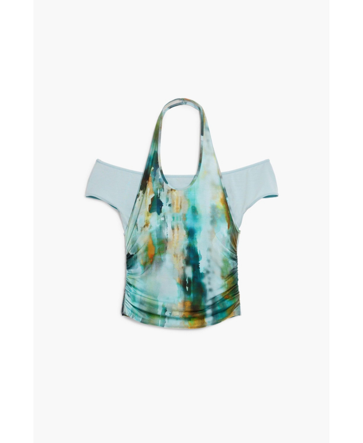 Desigual Women's Double-layer Effect T-shirt In Yellow