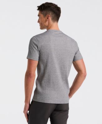Men's Slim-Fit Ribbed T-Shirt