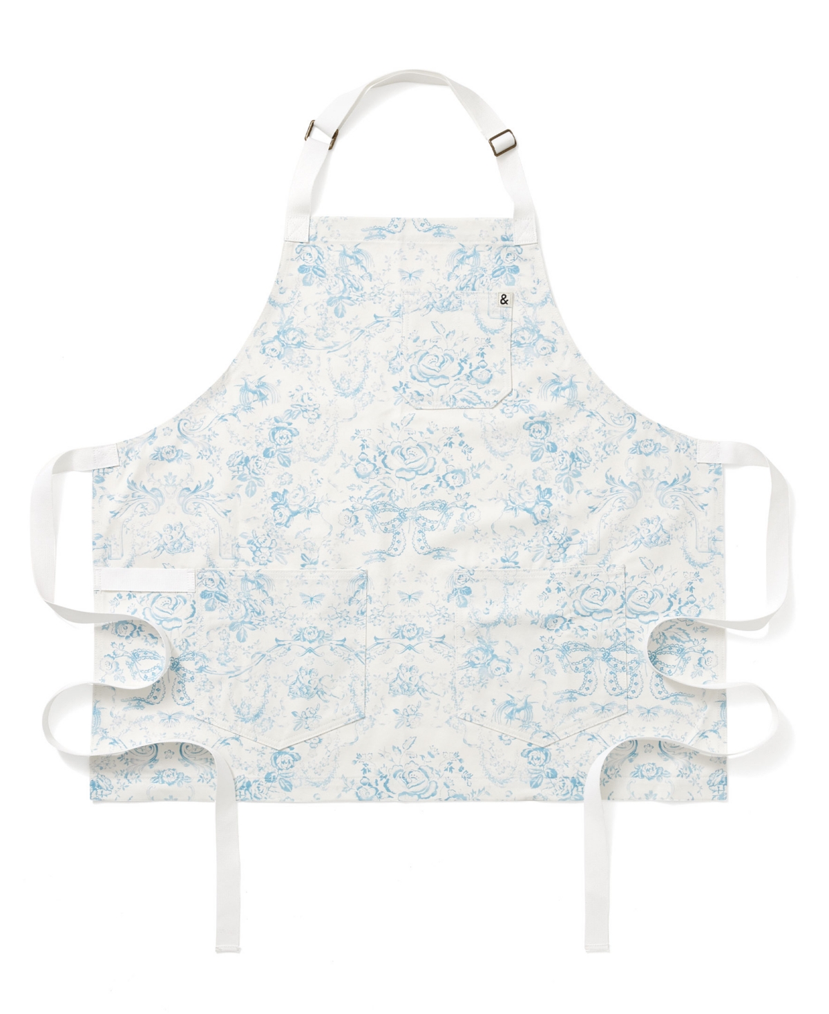 LoveShackFancy 30" Cropped Essential Apron - Vintage sea