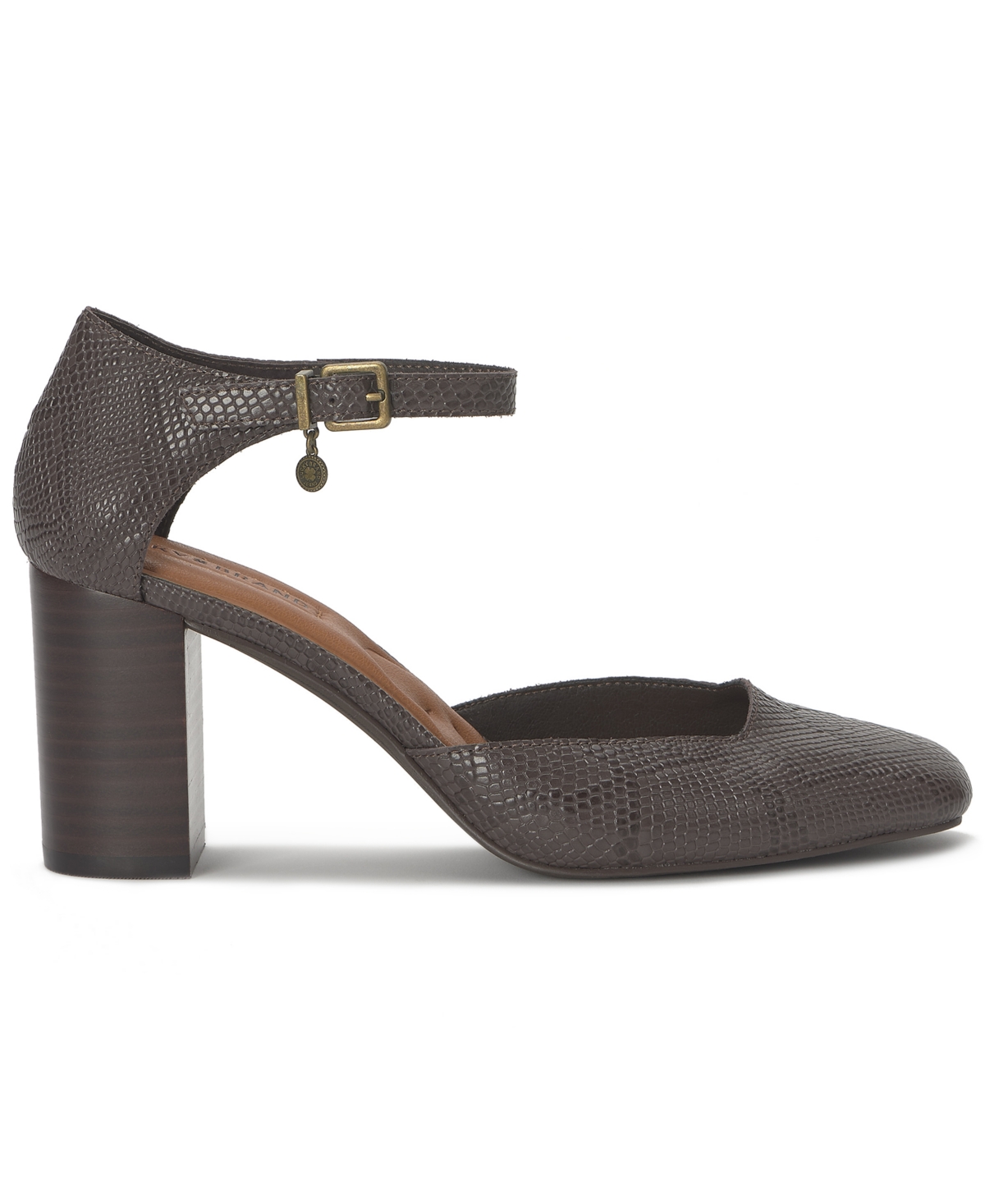 Lucky Brand Kanira Ankle Strap Pump In Gray