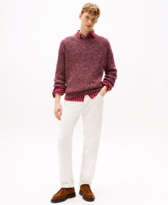 Men's Mouline Ribbed Crewneck Sweater