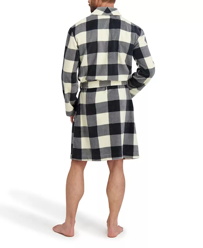 Men's Adjustable Plush Robe - thumbnail 3
