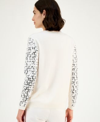 Women's Zig-Zag Sequin Sweater