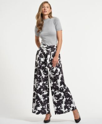 Women's Belted Palazzo Pants