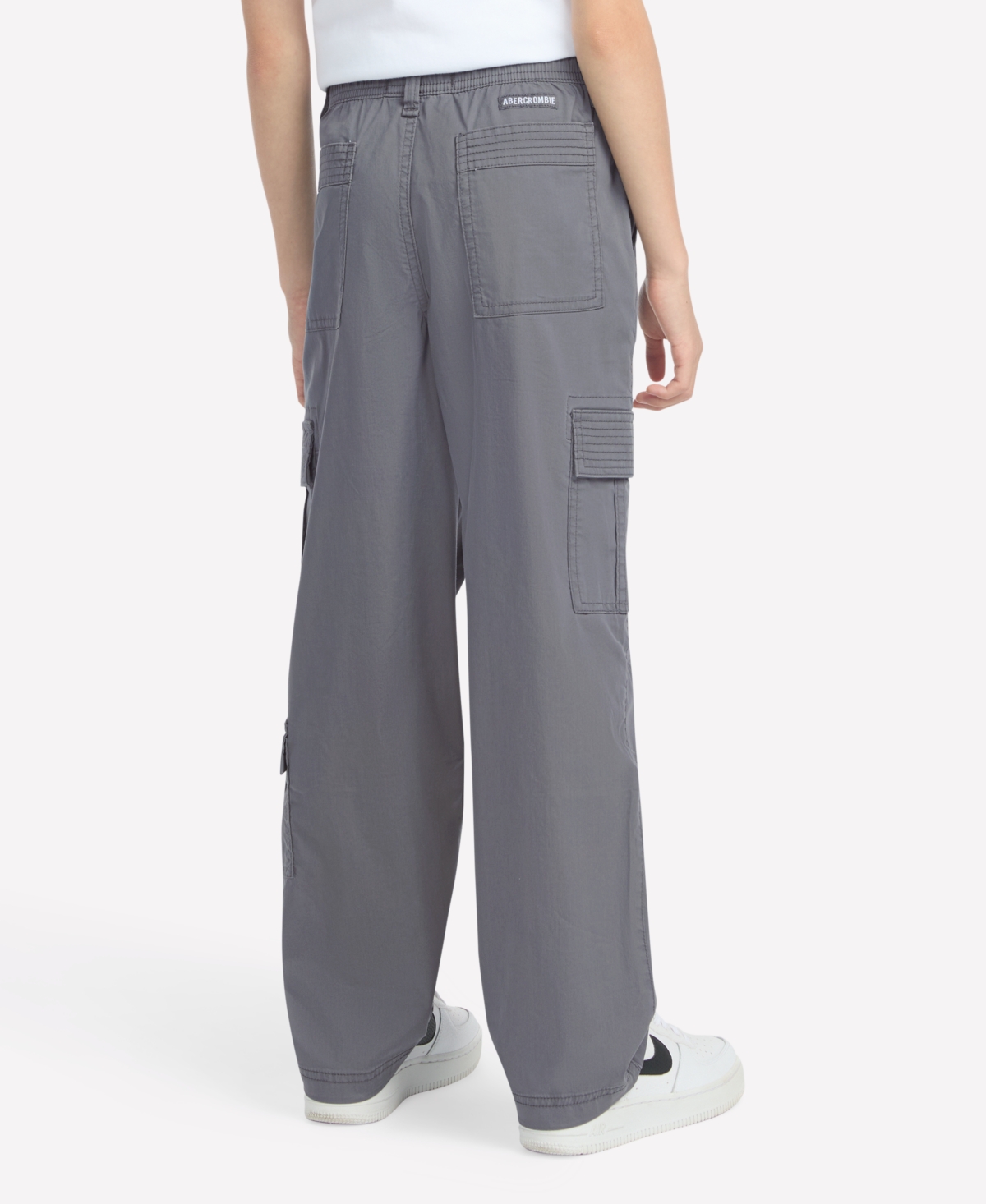 Abercrombie Boys Baggy Cargo Pants In Gray