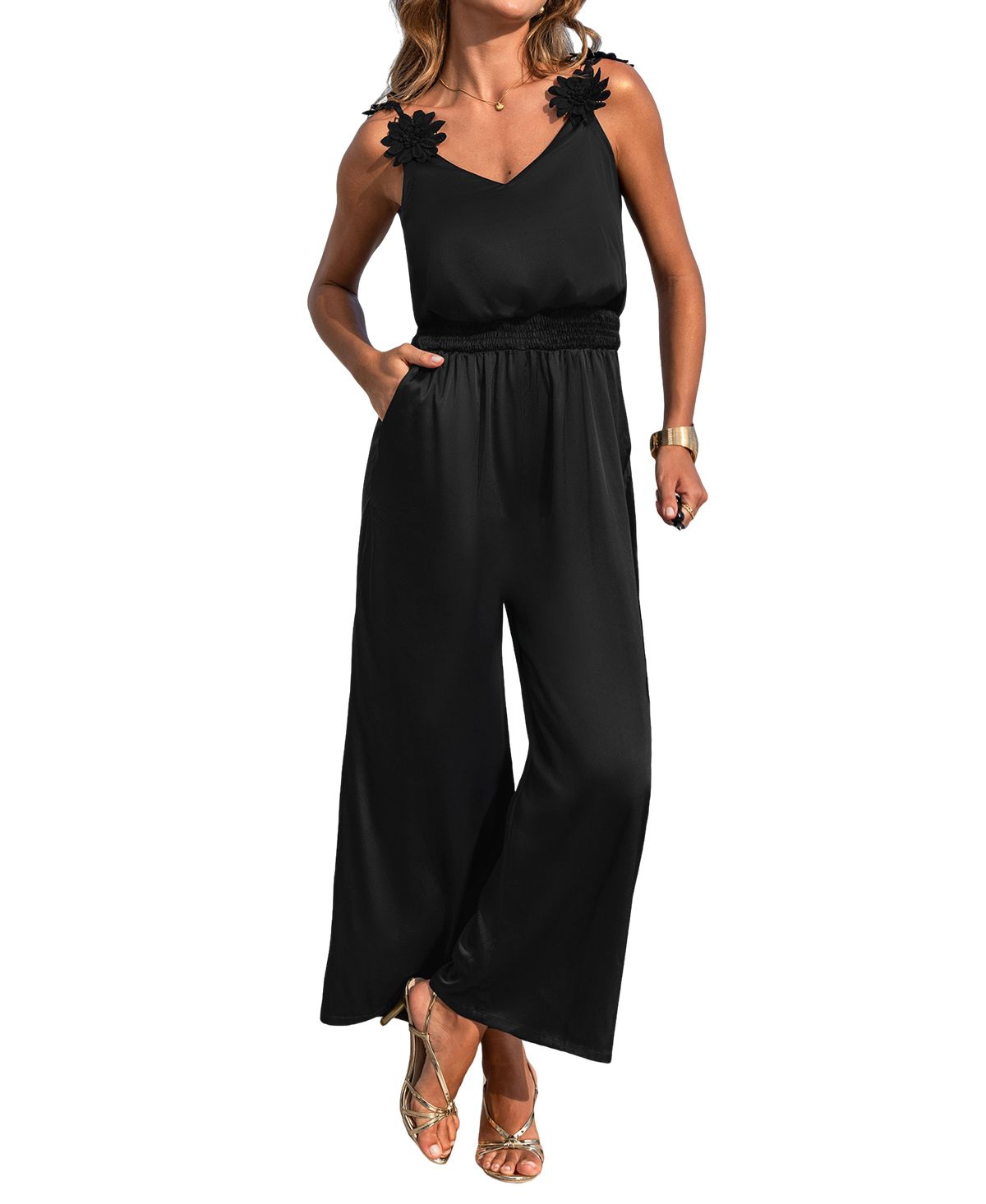 Women's Plot Twist Black Jumpsuit - Black