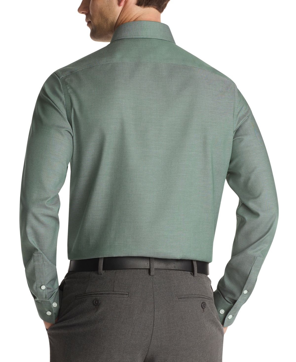 Michael Kors Men's Ultra Wrinkle Free Comfort Stretch Slim Fit Dress Shirt In Gray