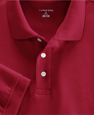 Men's School Uniform Short Sleeve Interlock Polo Shirt