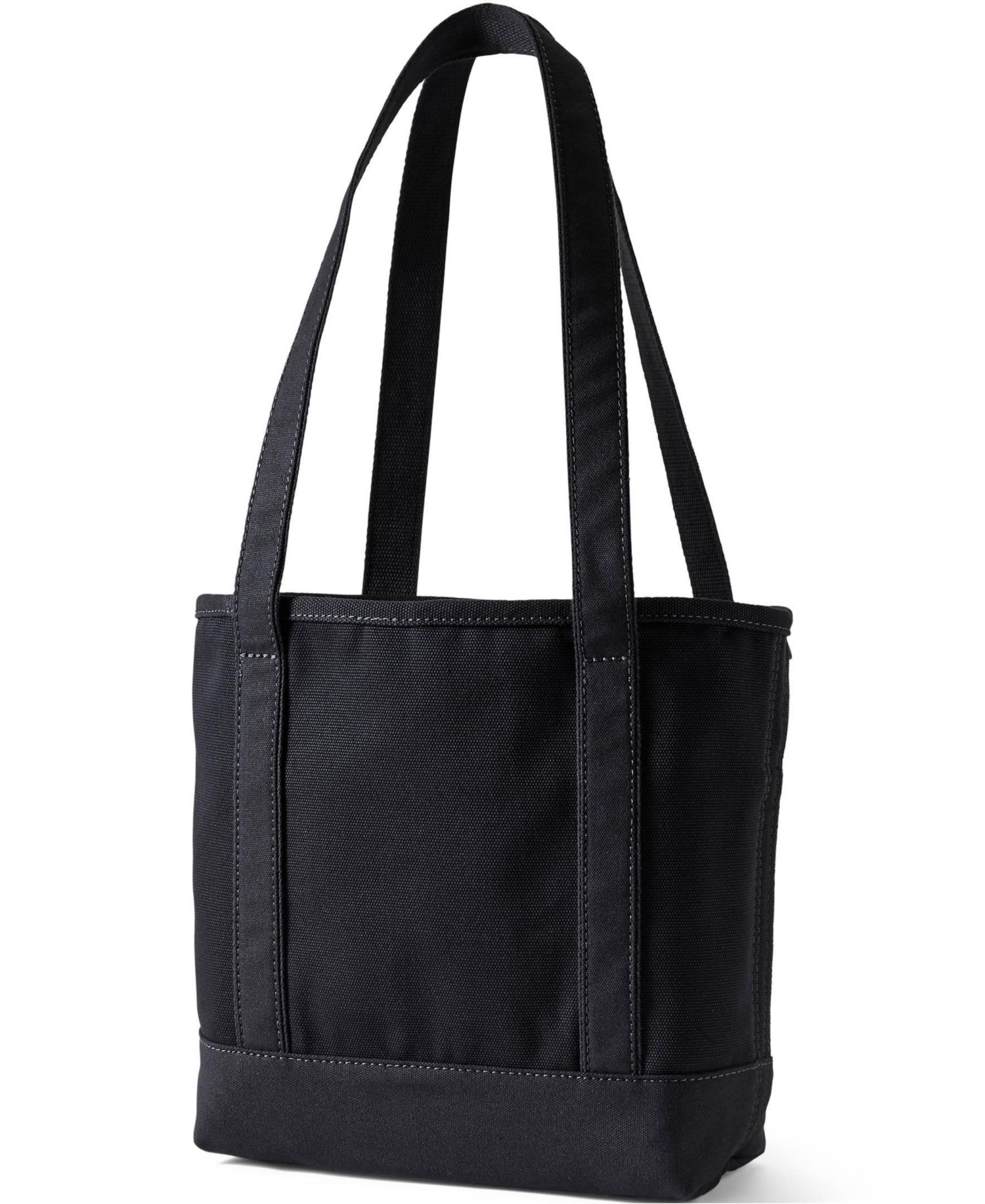 Medium 5 Pocket Open Top Long Handle Canvas Tote Bag