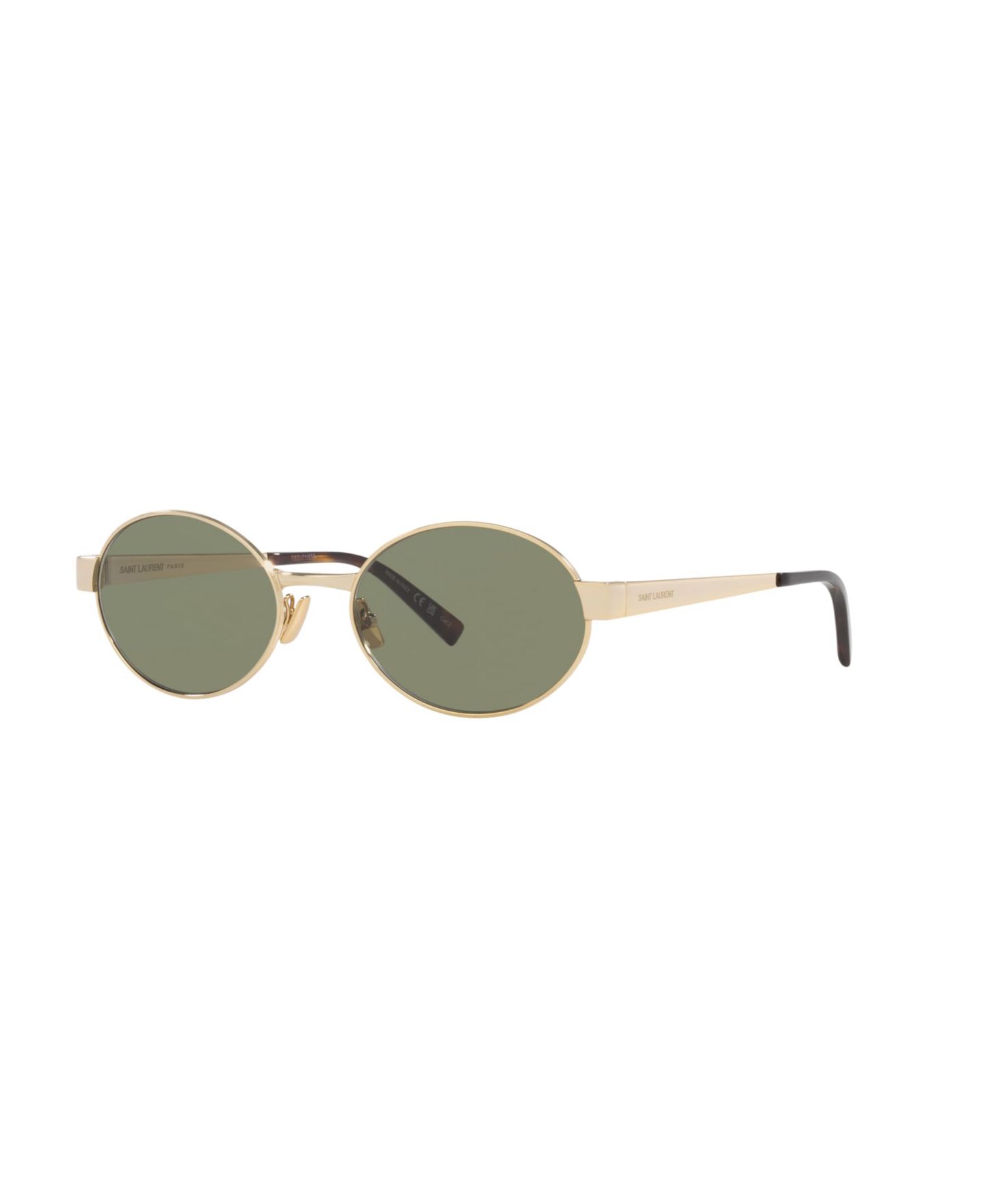 Женские солнцезащитные очки Saint Laurent Oval Sunglasses, SL 692 YS000577, цвет: Золотой — фото 1
