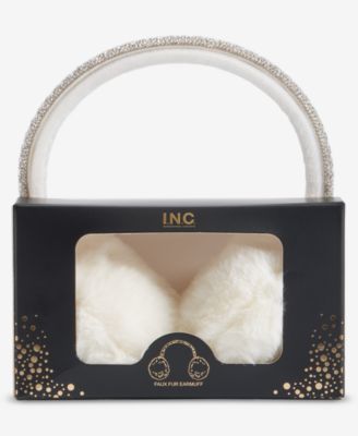 Crystal Band Faux Fur Earmuff, Macy's Exclusive