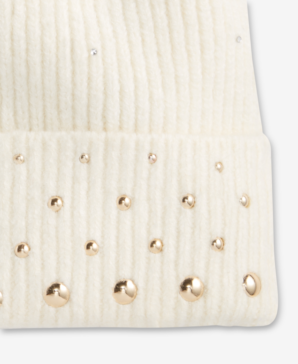 Inc International Concepts Solid Studded Beanie, Macy's Exclusive In White