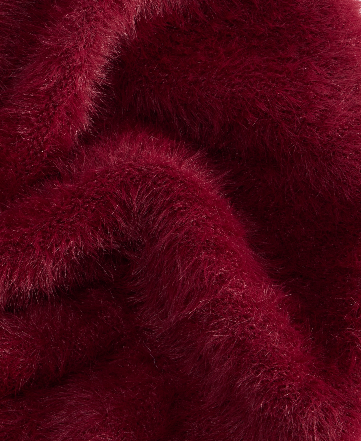 Inc International Concepts Fuzzy Knit Beret, Macy's Exclusive In Red