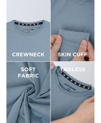 3 Pack Kids And Boys Basic Long Sleeve Crewneck T-Shirts