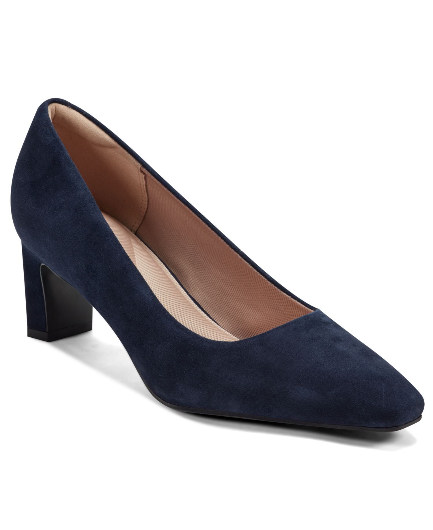 Women's Merida Total Motion Suede Block Heel Pumps