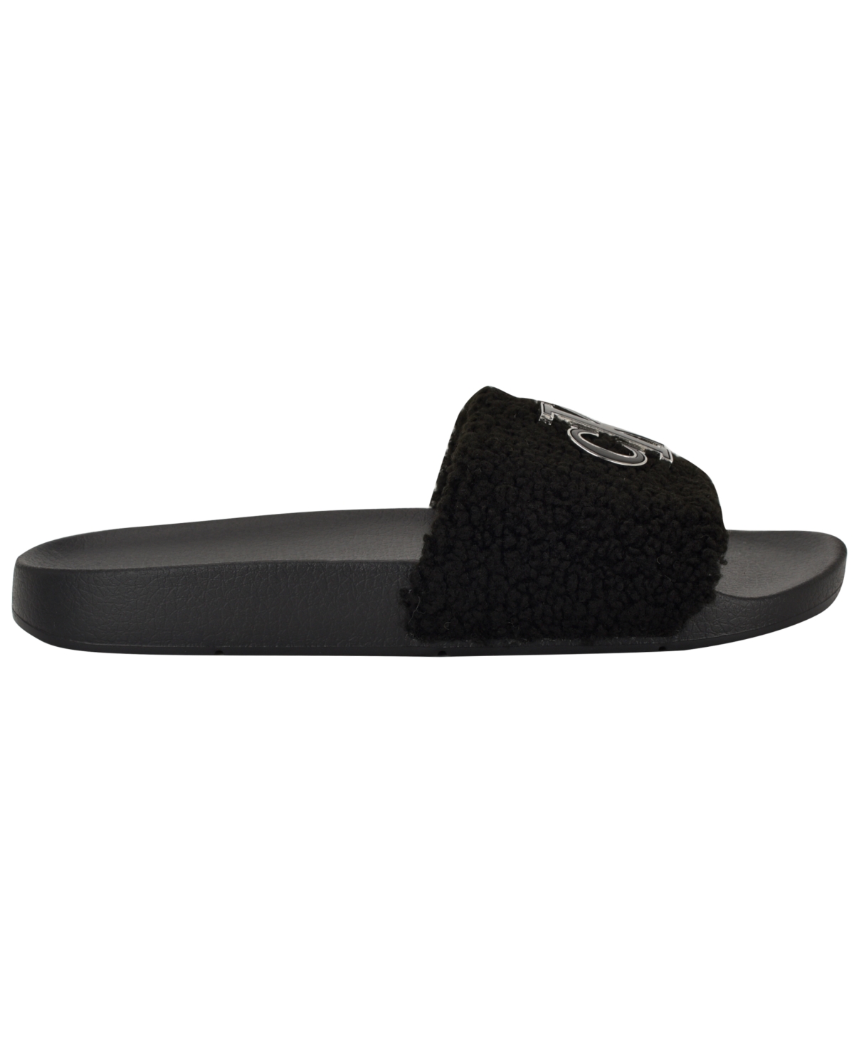 Calvin Klein Women's Ahva Cozy Slip-on Pool Slides In Black