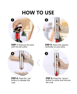 6 in 1Electric Wine Bottle Opener Set Rechargeable Cordless Corkscrew Opener Set