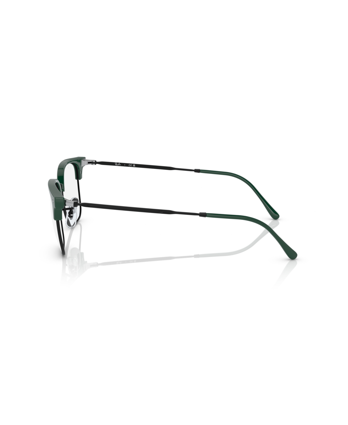 Ray Ban Unisex New Clubmaster Optics Eyeglasses, Rb7216 In Green
