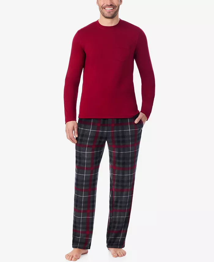 Men's Cabin Fleece Long Sleeve Pajama Set - thumbnail 4