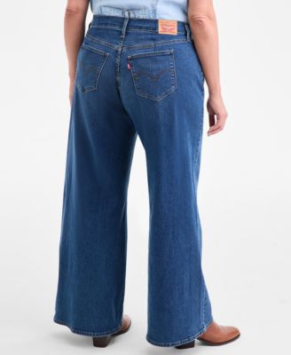 Plus Size Mid Rise 318 Shaping Wide-Leg Jeans