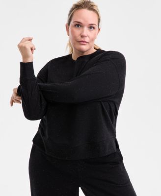 ID Ideology - Plus Size Fleece Crewneck Sweatshirt