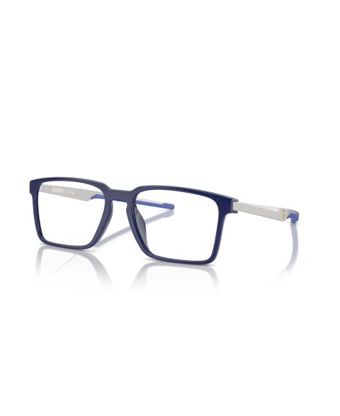 Мужские очки Scuderia Ferrari Man Rectangle Plastic FZ8005U Eyeglasses, цвет: Синий