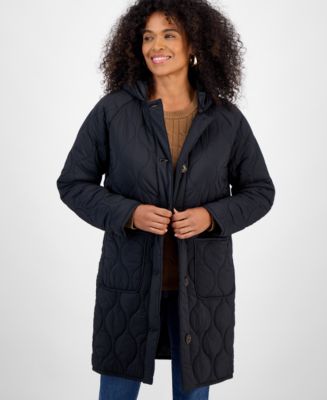 Style & Co Women's Quilted Hooded Jacket, Macy's Exclusive - Macy's