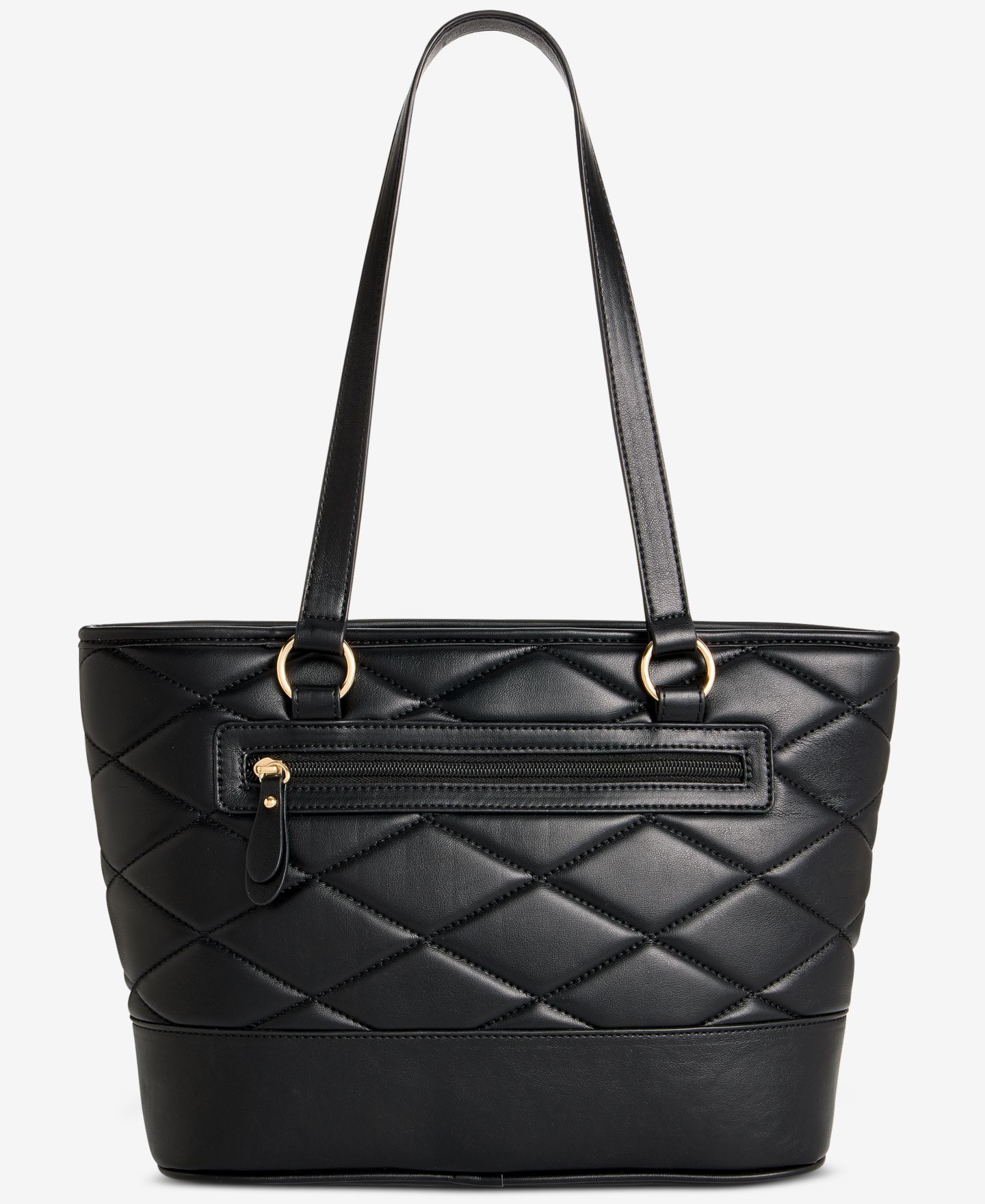 Женская сумка Giani Bernini Large Quilted Tulip Tote, цвет: Чёрный — фото 2