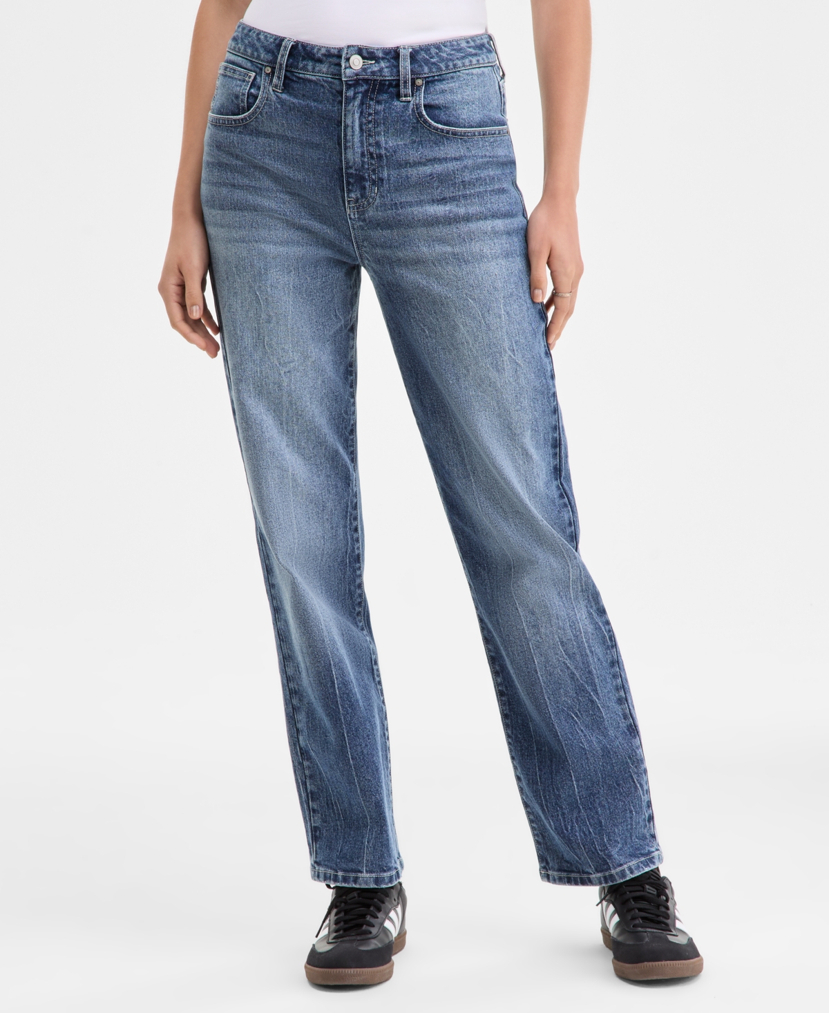 Celebrity Pink Juniors' Skater Straight-leg Jeans In Blue