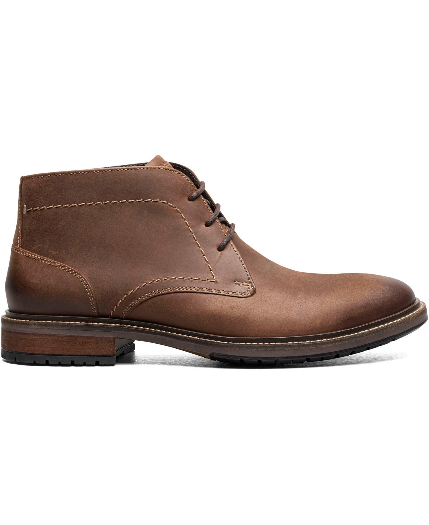 Мужские ботинки Florsheim Forge Plain Toe Chukka, цвет: Коричневый — фото 2