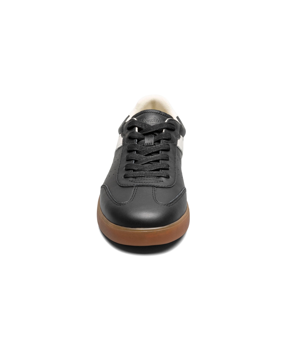Florsheim Pace T-toe Low Top Leather Sneaker In Black