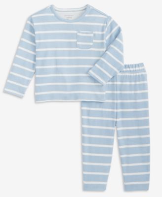 Baby Boy Soft and Cozy Striped Sweatshirt and Pants, Macy's Exclusive	