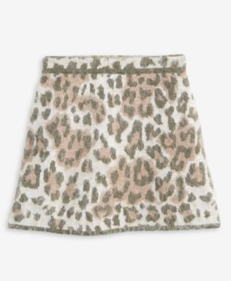 Women's Brushed Animal Print Knit Mini Skirt, Macy's Exclusive