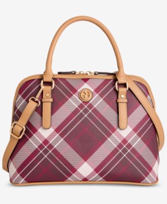 Giani Bernini - Plaid Dome Satchel