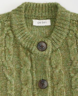Women's Chunky Cable-Knit Cardigan, Macy's Exclusive