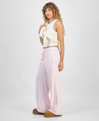 Juniors' Side-Striped Track Pants