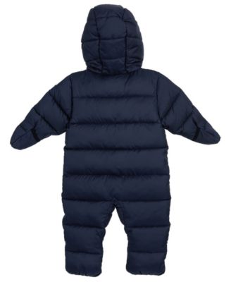 Baby Boys Logo Fleece Lined Pram Snowsuit