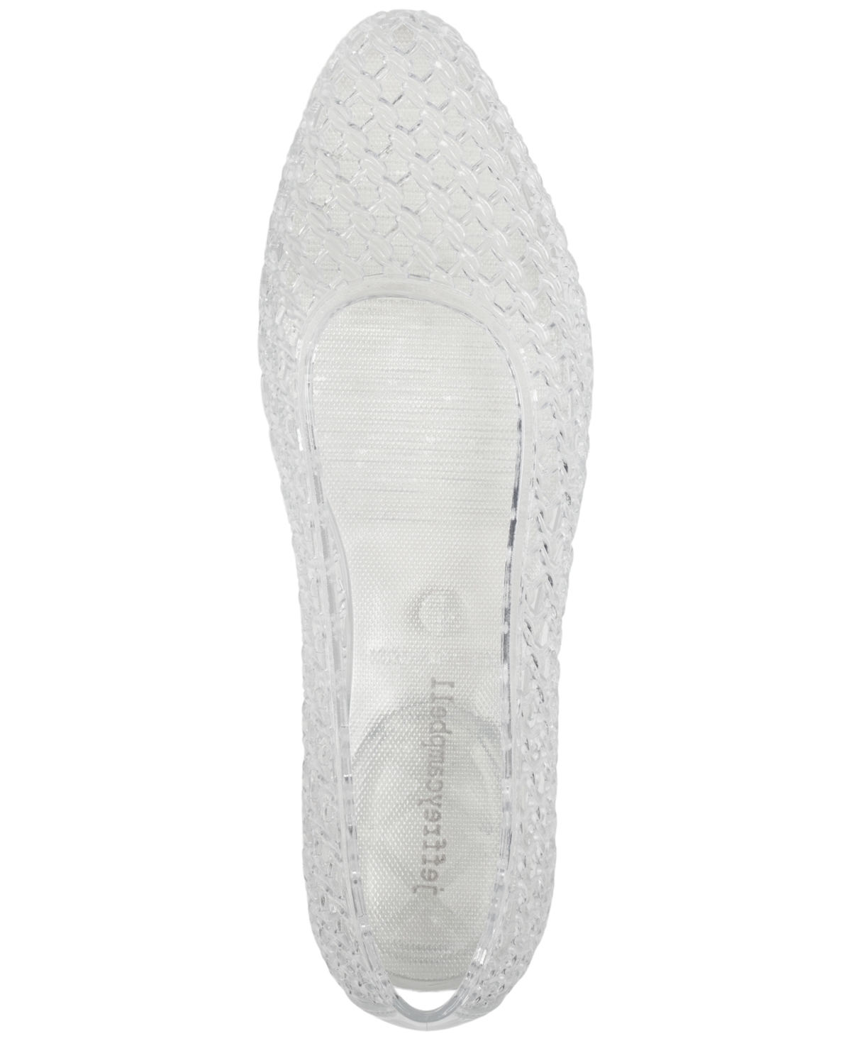 Jeffrey Campbell Women's Bestie Caged Ballet Jelly Flats In White