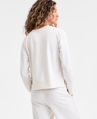 Women's Fleece Crewneck Sweatshirt, Macy's Exclusive