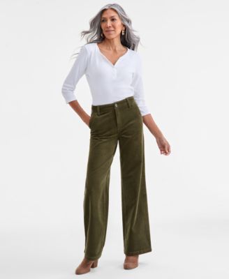 Style & Co - Women's Corduroy Wide-Leg Pants