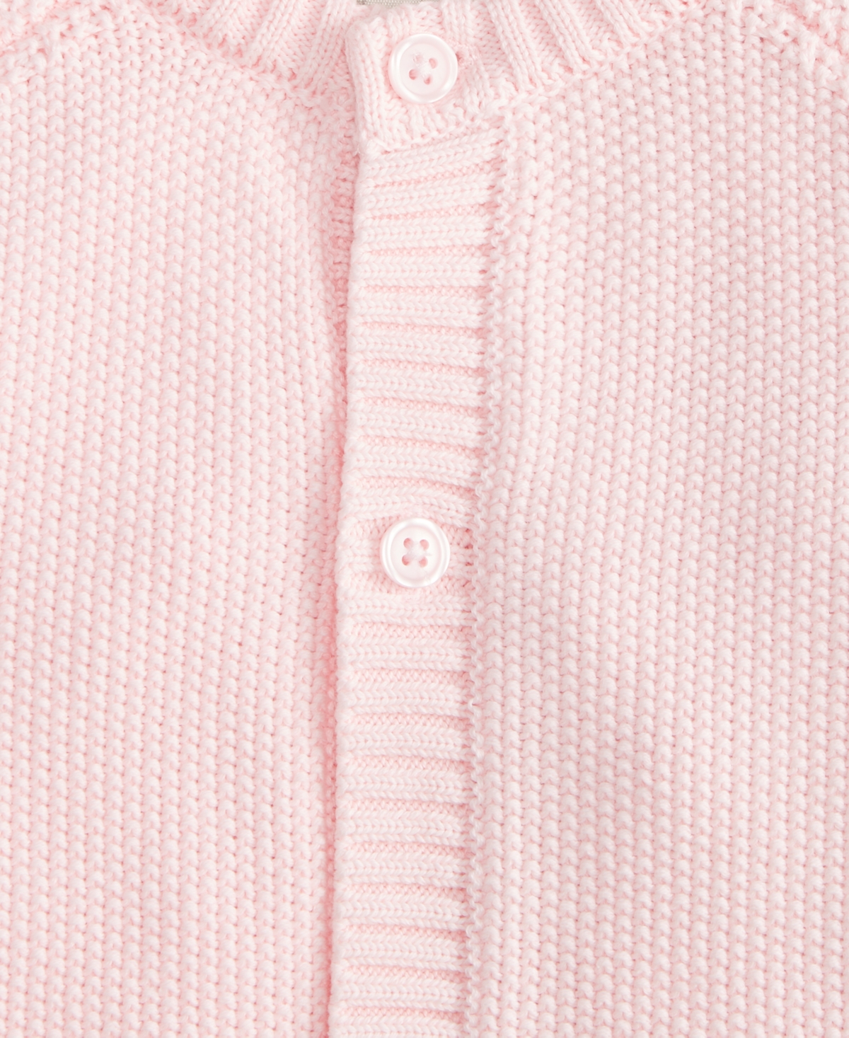 First Impressions Baby Cotton Long-sleeve Sweater Romper, Created For Macy's In Pink