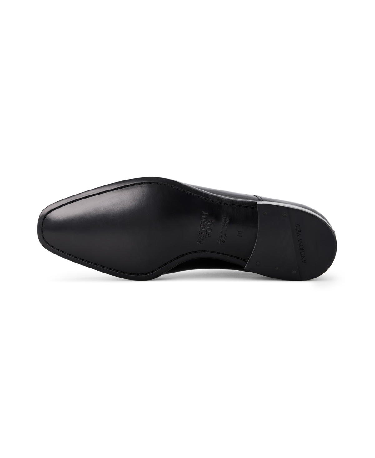 Anthony Veer Men's Bexley Double Monk Slip On Oxford In Black