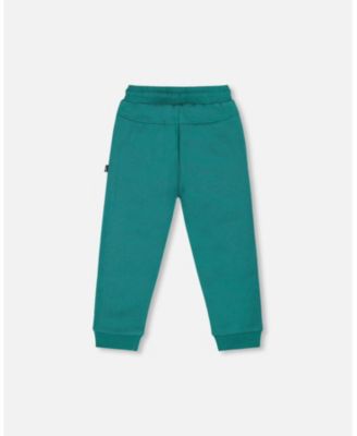 Baby Boys Fleece Sweatpants with Articulated Knees forest Green