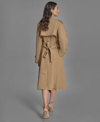 Women's Double-Breasted Belted Trench Coat