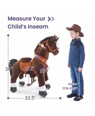Ride-on Horse Chocolate Model U Size 4 for 4-7 Years