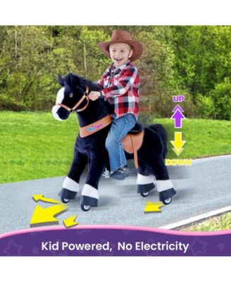 Ride-on Horse Black Model U Size 4 for 4-7 Years